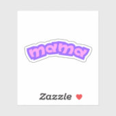 Mama | Roze moeder nieuwe moeder mama Sticker (Vel)