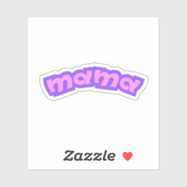 Mama | Roze Moeder Nieuwe Moeder Moedertje Sticker