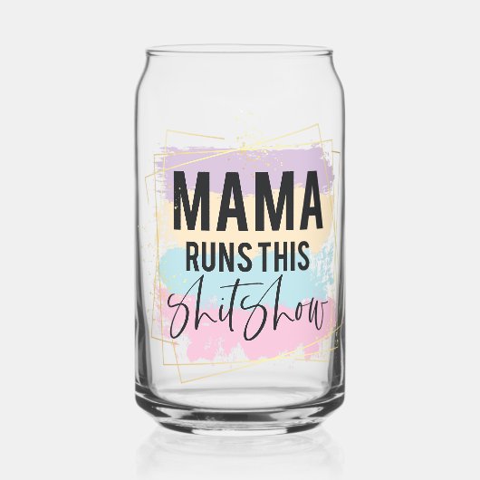 Mama runt dit blikvorm glas (Voorkant)