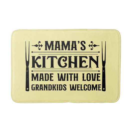 MAMA"S Keuken woordkunst Badmat (Voorkant)