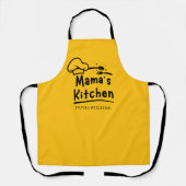 Mama’s Kitchen Lady Chef Personalized Schort (Voorkant)