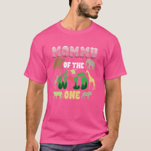 Mama Safari 1e verjaardag van Wild One Zoo Oerwoud T-shirt