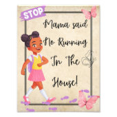 "Mama Said NO" Vriendelijke herinnering Poster (Voorkant)