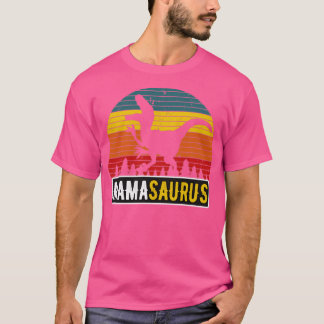 Mama Saurus Mam TRex Dinosaur Retro Moeder T-shirt