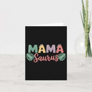 Mama Saurus Mama Papa Dinosaurus Verjaardag Famili Kaart