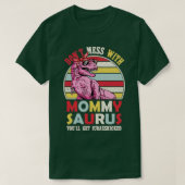 Mama Saurus Mama Saurus Shirt Dinosaur Mam Shirt (Design voorkant)