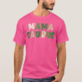 Mama Saurus Matching Familie Verjaardag Dinosaurus T-shirt (Voorkant)