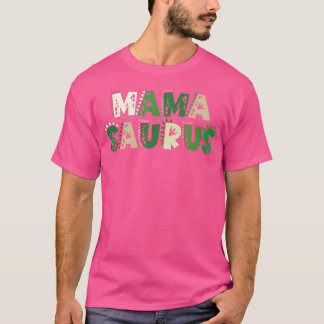 Mama Saurus Matching Familie Verjaardag Dinosaurus T-shirt