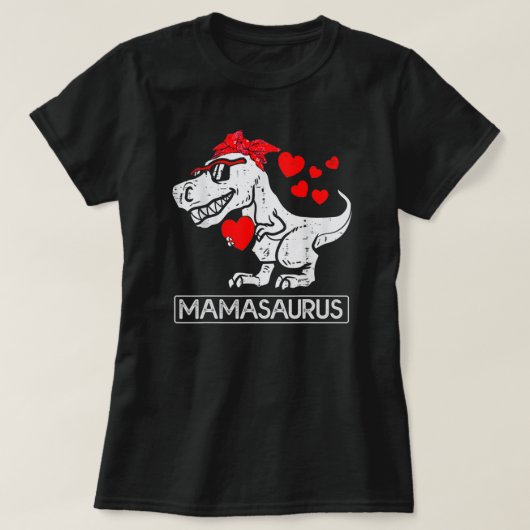 Mama Saurus Mother Saurus Mothers Day Mom Womens T-shirt (Design voorkant)