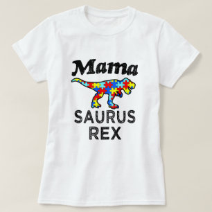 Mama Saurus Rex Autism mama shirt