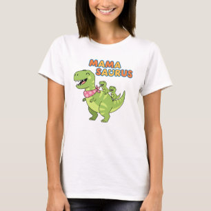 Mama Saurus Speelse T-Rex Moeder Humoristische Gra T-shirt