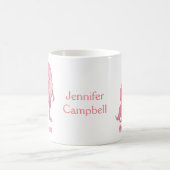 Mama Saurus T-Rex and Baby Girl Dinosaurs Koffiemok (Center)