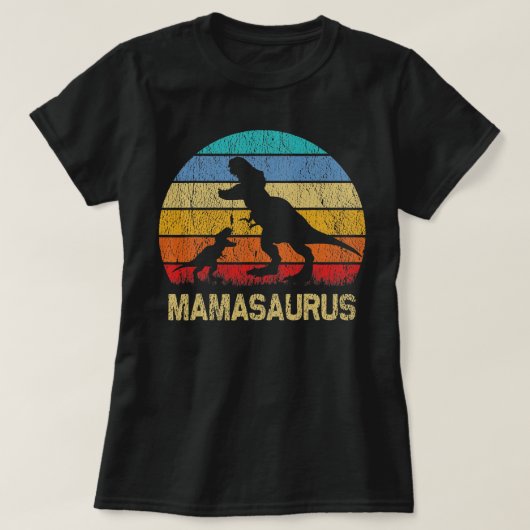 Mama Saurus T Rex Dinosaur Mama Saurus Family T-shirt (Design voorkant)