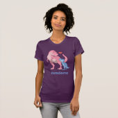 Mama Saurus T-Rex en Baby Boy Dinosaurs T-shirt (Voorkant volledig)