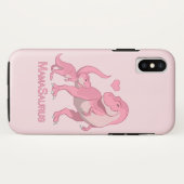 Mama Saurus T-Rex en Baby Girl Dinosaurs Case-Mate iPhone Case (Achterkant (horizontaal))