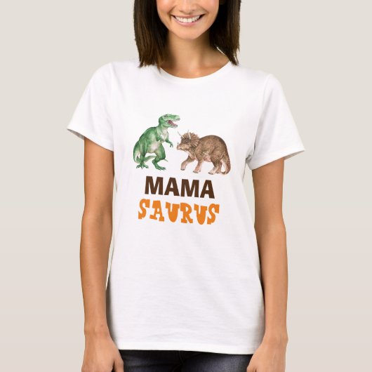 Mama Saurus T Shirt (Voorkant)