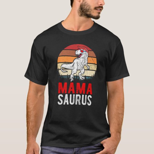 Mama Saurus  Vintage Dinosaurs Dinosaurs T-shirt (Voorkant)