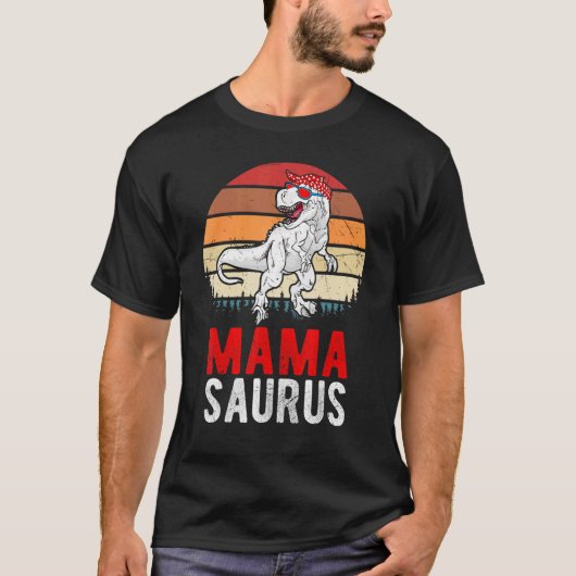 Mama Saurus   Vintage Dinosaurs Dinosaurs T-shirt (Voorkant)