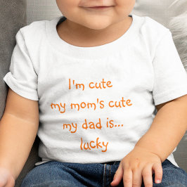 Mama Schattig Papa Gelukkig Grappige Kinderen Jong