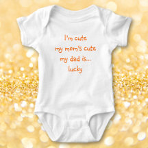 Mama Schattig Papa Gelukkig Pasgeboren Baby Meisje