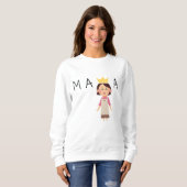 Mama Schattige sweatshirt (Voorkant volledig)