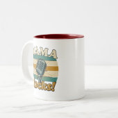 Mama Schudt Microfoon Retro Moederdag Tweekleurige Koffiemok (Voorkant links)