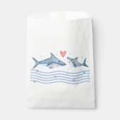 Mama Shark en Baby Shark Baby shower Favor Tassen Bedankzakje (Voorkant)