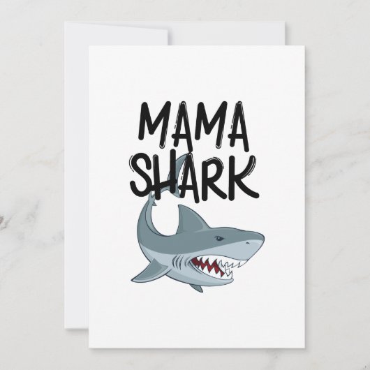 Mama Shark Funny Moederdag Gifts Kaart (Voorkant)