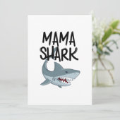 Mama Shark Funny Moederdag Gifts Kaart (Staand voorkant)