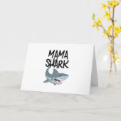 Mama Shark Funny Moederdag Gifts Kaart (Gele Bloem)