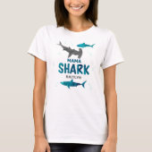 Mama Shark | Ouders Elke leeftijd Verjaardag T-shirt (Voorkant)