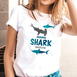 Mama Shark   Ouders Elke leeftijd Verjaardag T-shirt