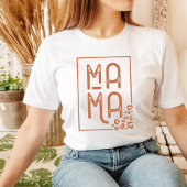 Mama Shirt Leopard print mam grafisch T-shirt voor