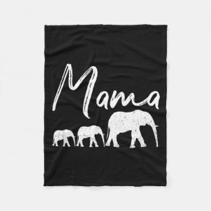 Mama shirt olifant moederdag kerst mommy fleece deken