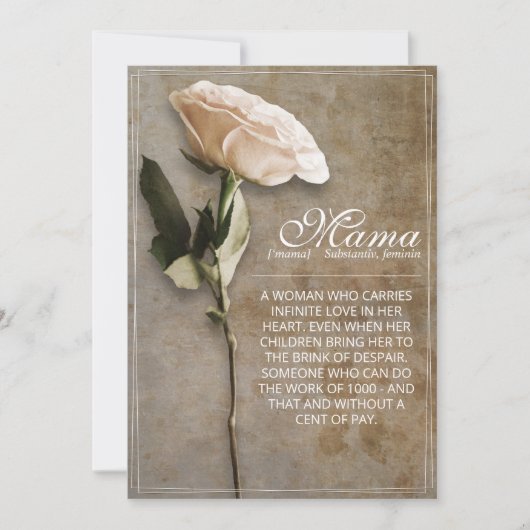 Mama - simply irreplaceable - vintage (Voorkant)