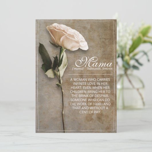 Mama - simply irreplaceable - vintage (Staand voorkant)