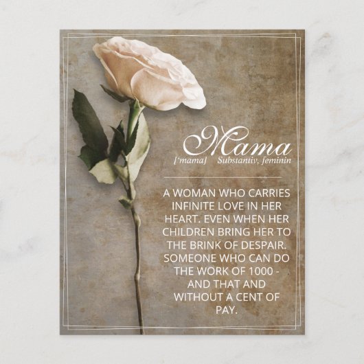 Mama - simply irreplaceable - vintage (Voorkant)