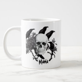 Mama Skull en Crows Halloween Jumbo Mok