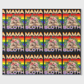 Mama Sloth LGBTQ Rainbow Flag Gay Pride Ally Gay Cadeaupapier (Vlak)