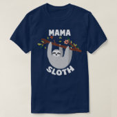 Mama Sloth Matching Family s voor vrouwen T-shirt (Design voorkant)