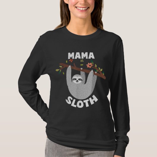 Mama Sloth Matching Family voor vrouwen T-shirt (Voorkant)