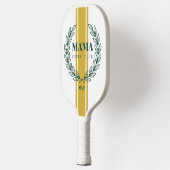 Mama Social Club Monogram Wreath Preppy Stripes Pickleball Paddle (Links)