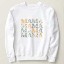 Mama Spring Floral Pullover Sweatshirt voor mam