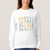 Mama Spring Floral Pullover Sweatshirt voor mam (Voorkant)