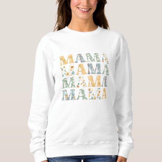 Mama Spring Floral Pullover Sweatshirt voor mam (Voorkant)