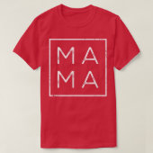 Mama Square T-shirt Matching Outfits Moederdag, ma (Design voorkant)