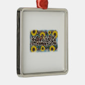 Mama Sunflower Metalen Ornament (Rechts)