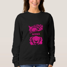 Mama Sweatshirt met Tiger Print
