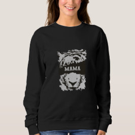 Mama Sweatshirt met Tiger Print