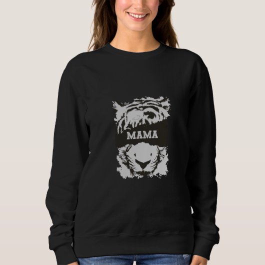Mama Sweatshirt met Tiger Print (Voorkant)